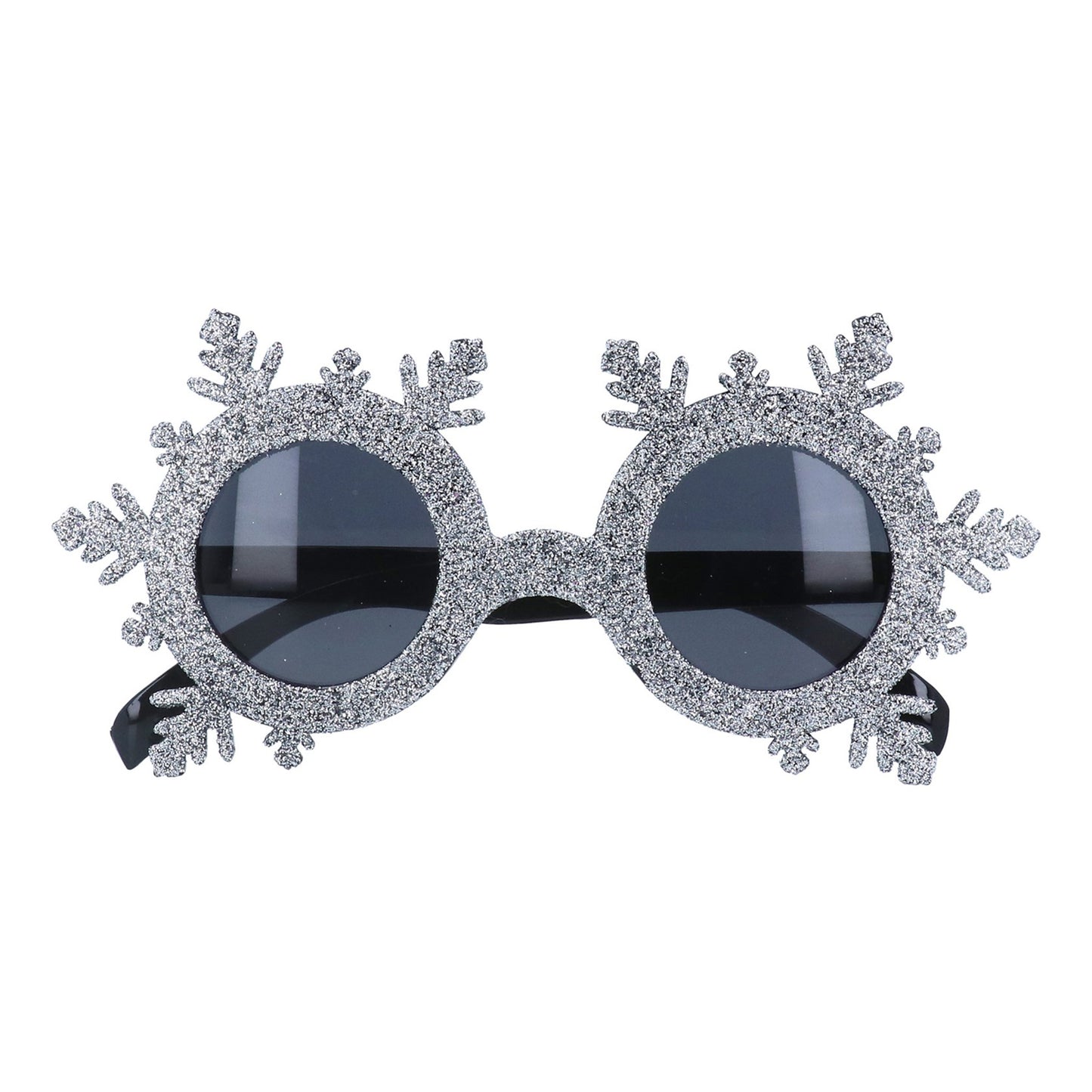 Silver Sparkle Snowflake Glasses