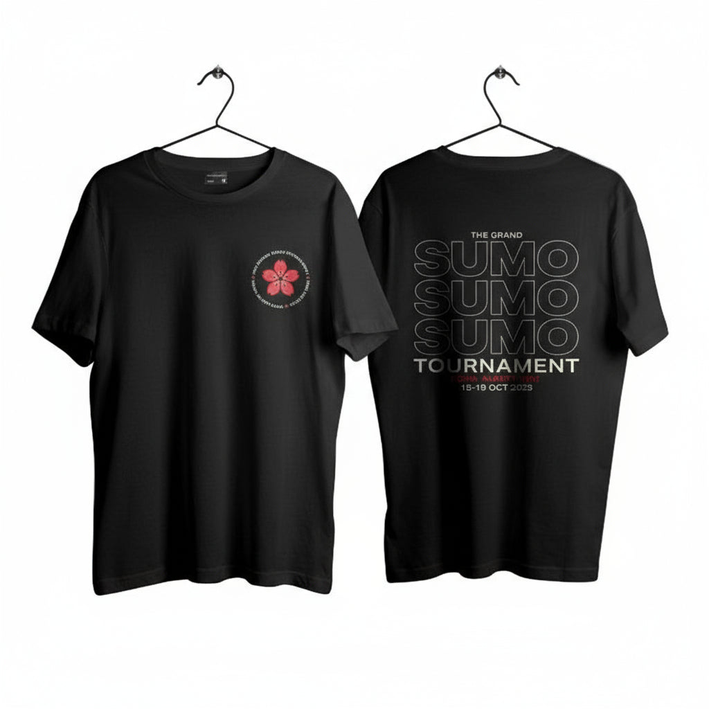 Sumo Sakura Circle T-Shirt Black