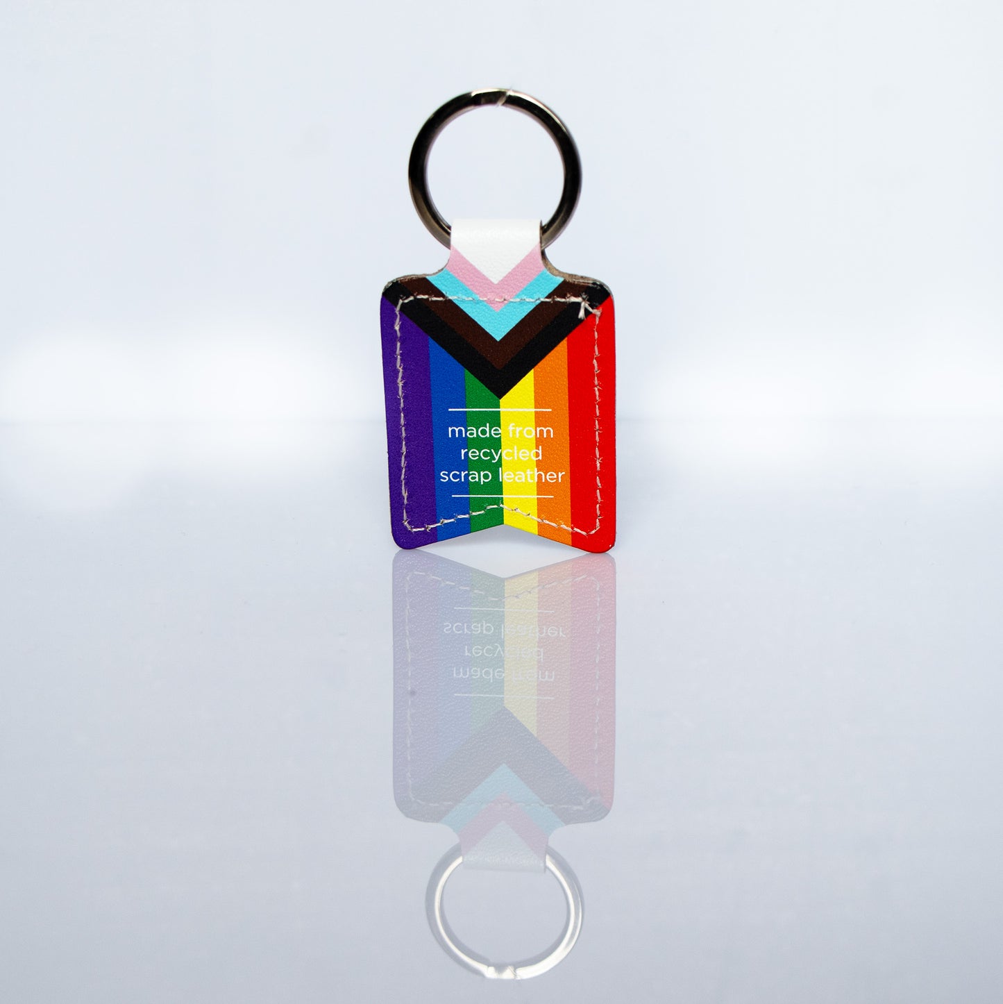 Pride Recycled Leather Keyring
