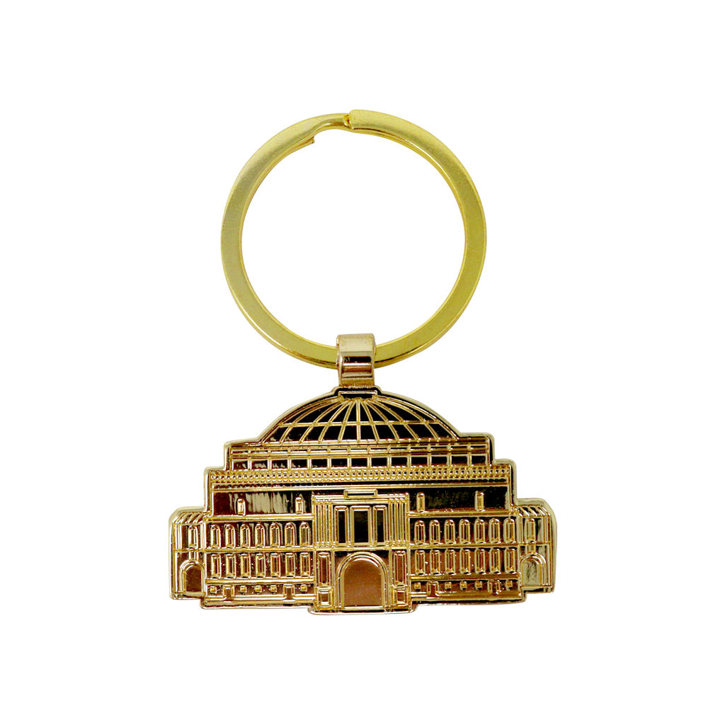 Royal Albert Hall Gold Chromium Keyring