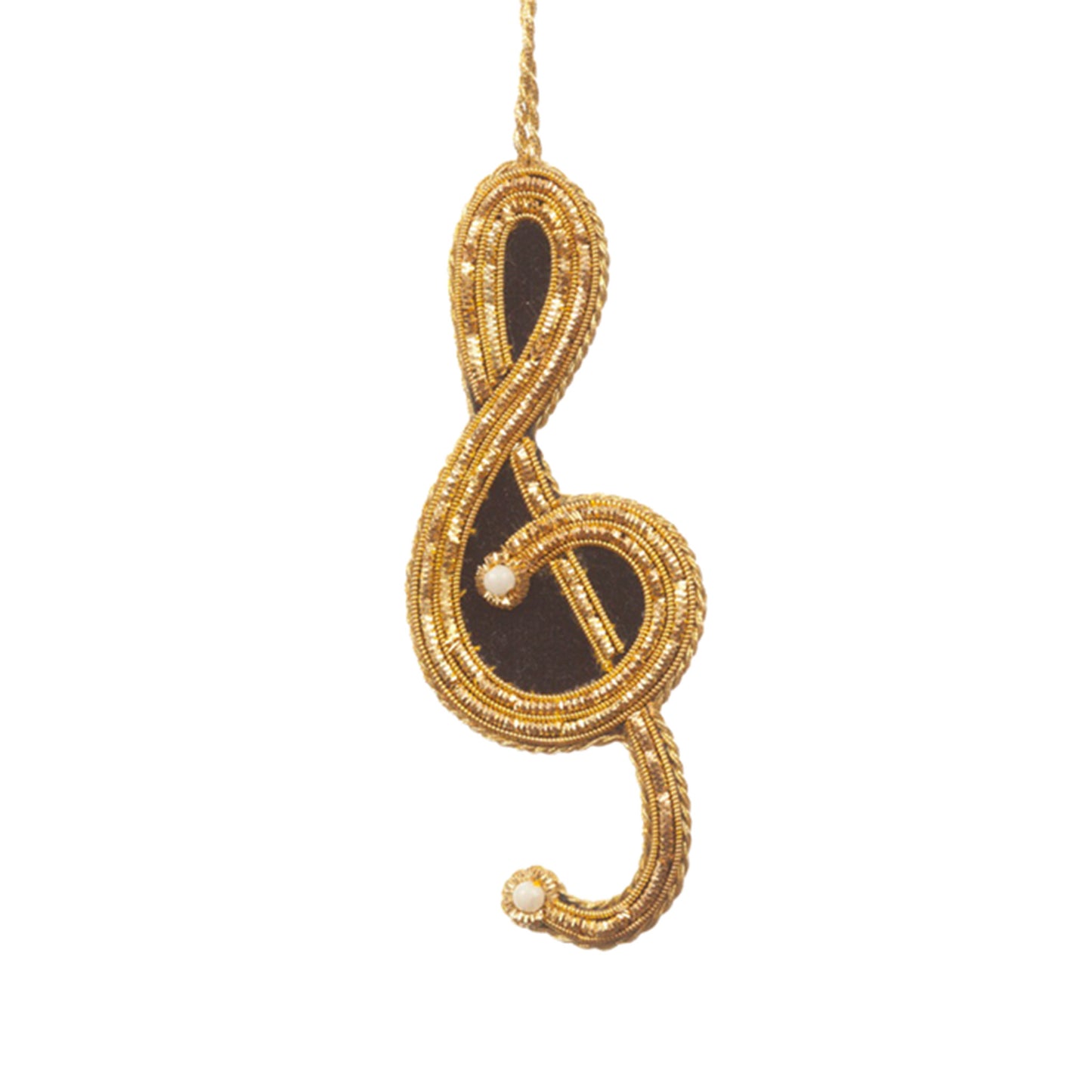 Black & Gold Treble Clef Decoration