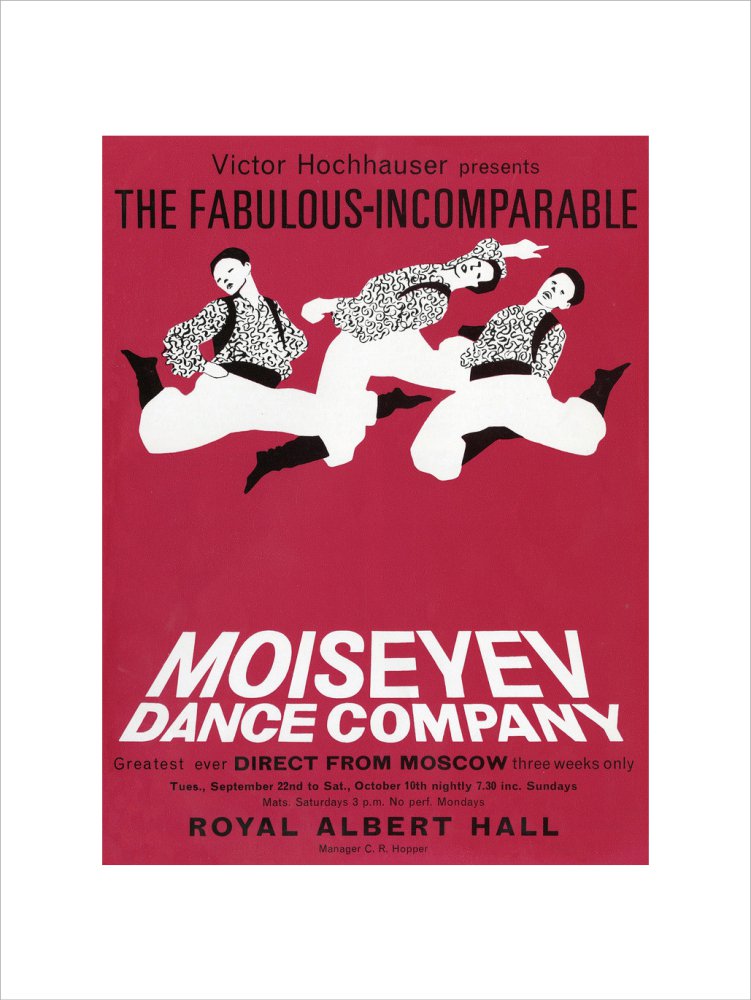 Handbill from Moiseyev Dance Company, 22 September - 10 October 1964 - Royal Albert Hall