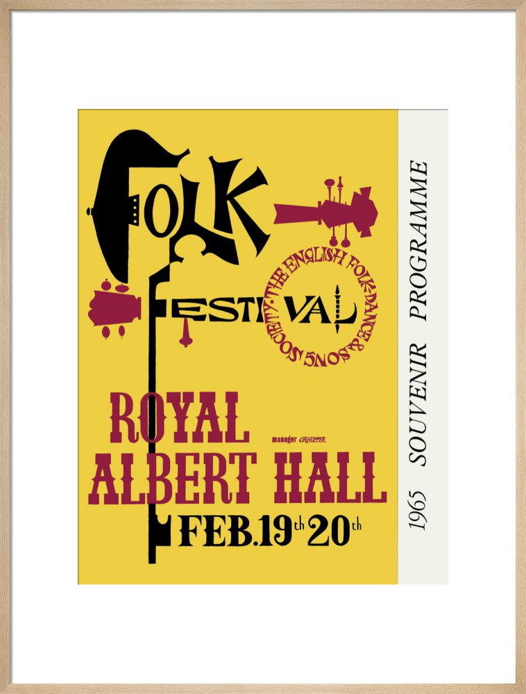 Programme for Folk Festival 1965, 19-20 February 1965 - Royal Albert Hall