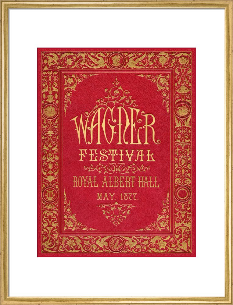 Programme cover for the Wagner Festival, held at the Royal Albert Hall, 7-29 May 1877 - Royal Albert Hall