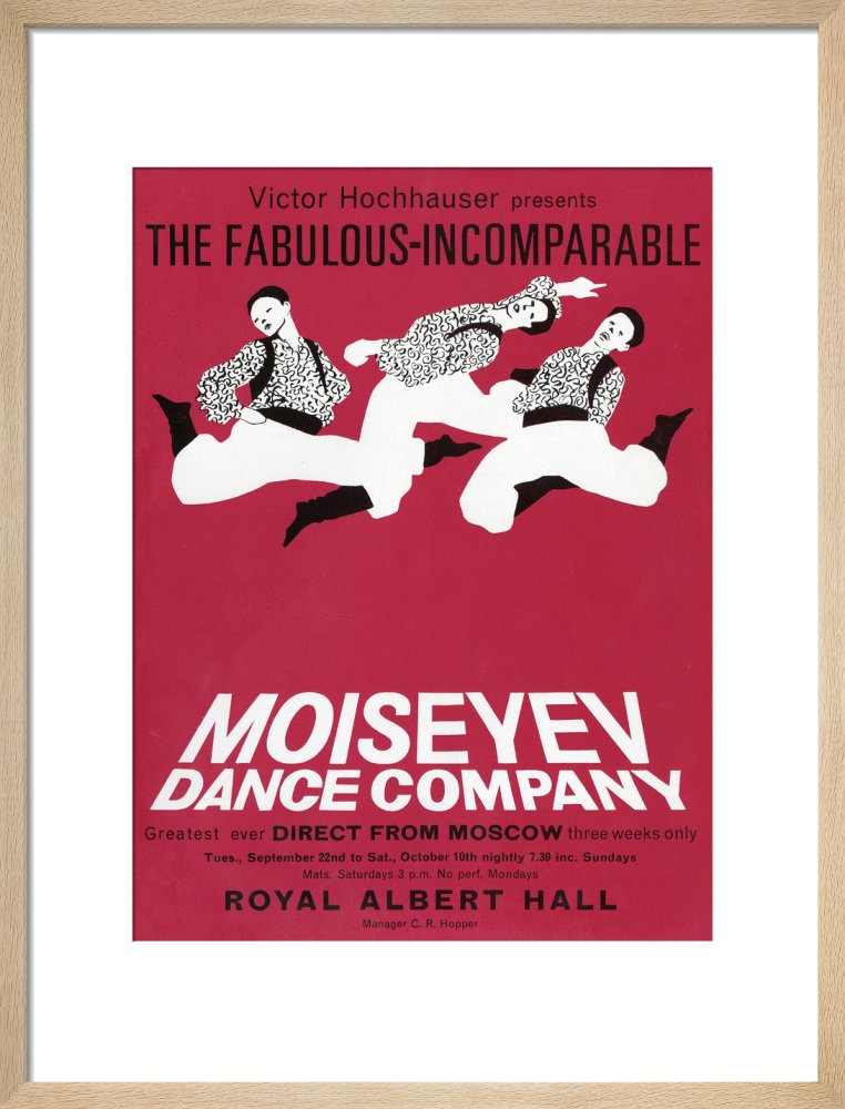 Handbill from Moiseyev Dance Company, 22 September - 10 October 1964 - Royal Albert Hall