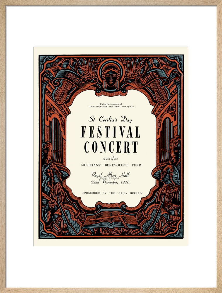 Programme for St. Cecilia's Day Festival Concert, in aid of The Musicians' Benevolent Fund, 22 November 1946 - Royal Albert Hall