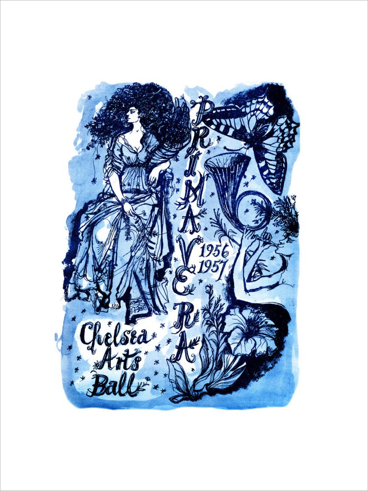 Programme for The Chelsea Arts Club Annual Ball - 'Primavera', 31 December 1956 - Royal Albert Hall
