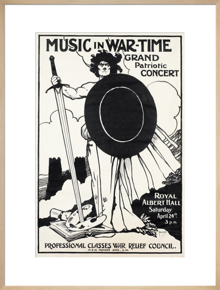 Grand Patriotic Concert - Music in Wartime, in aid of the Professional Classes War Relief Council and Recruiting Bands, 24 April 1915 - Royal Albert Hall