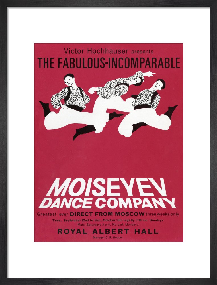 Handbill from Moiseyev Dance Company, 22 September - 10 October 1964 - Royal Albert Hall