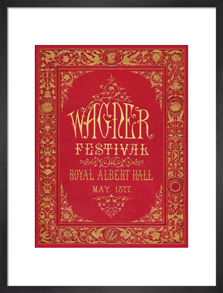 Programme cover for the Wagner Festival, held at the Royal Albert Hall, 7-29 May 1877 - Royal Albert Hall