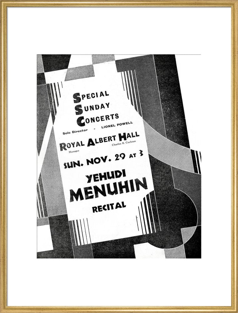Programme for Special Sunday Concerts (1931-1932 Season) - Yehudi Menuhin, 29 November 1931 - Royal Albert Hall