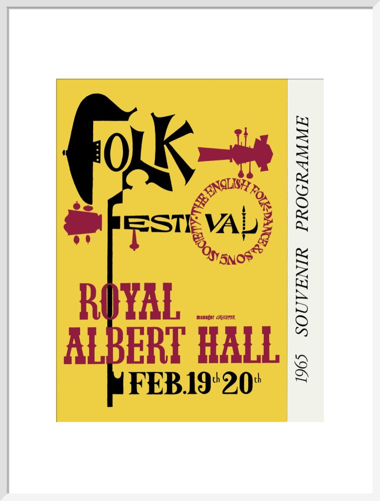 Programme for Folk Festival 1965, 19-20 February 1965 - Royal Albert Hall