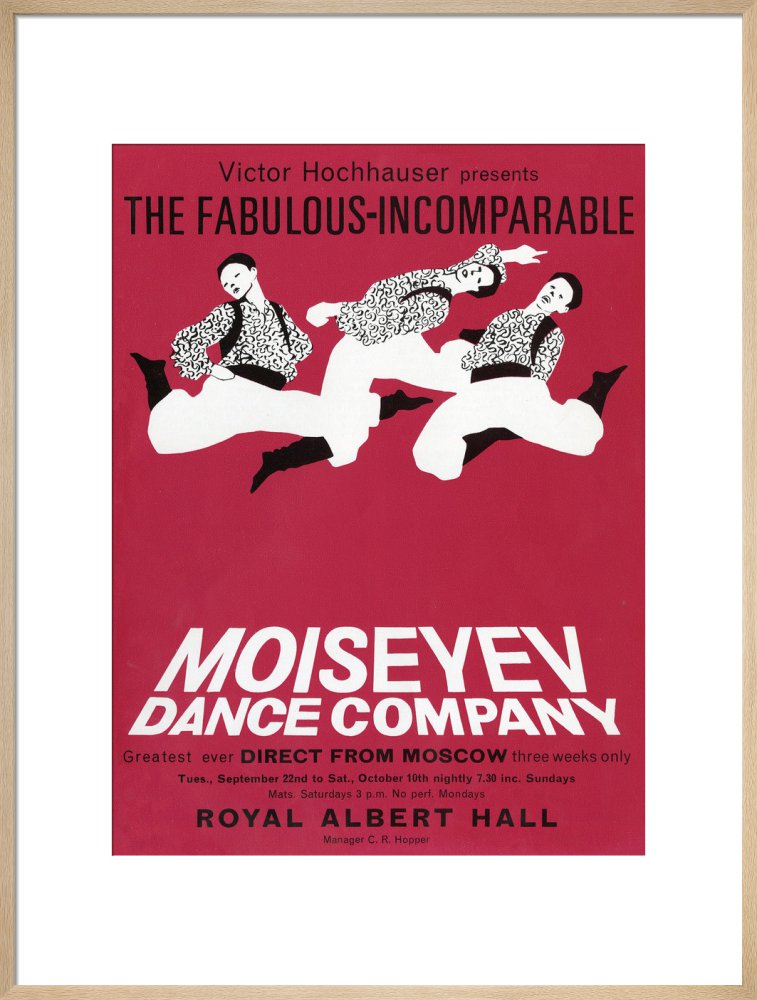 Handbill from Moiseyev Dance Company, 22 September - 10 October 1964 - Royal Albert Hall