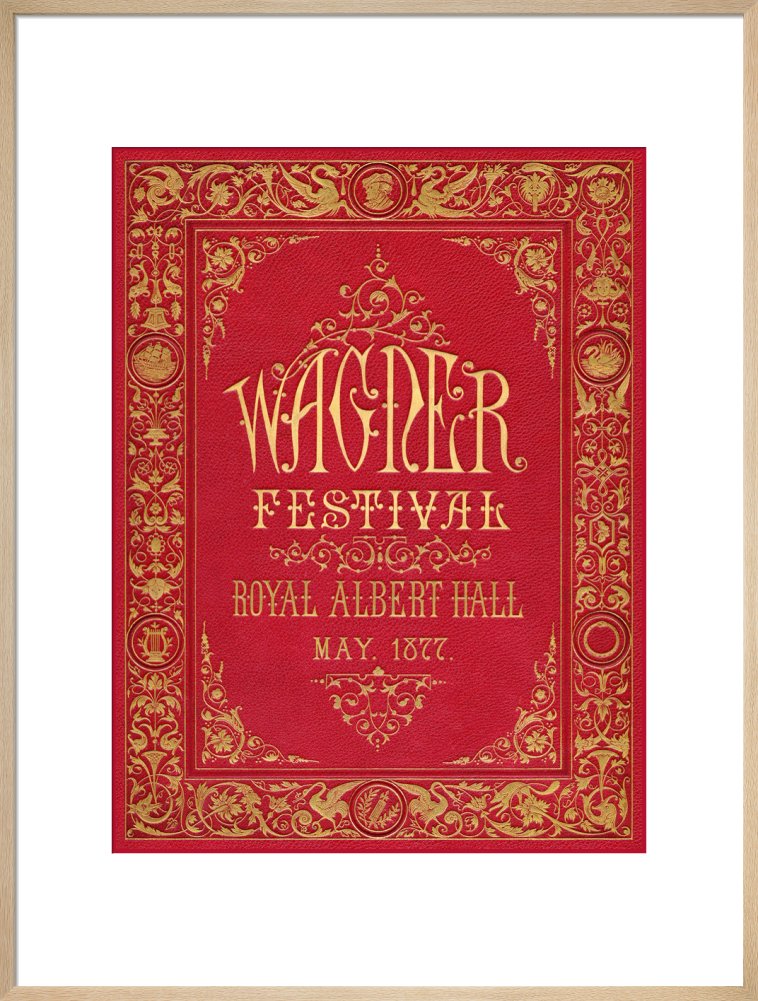 Programme cover for the Wagner Festival, held at the Royal Albert Hall, 7-29 May 1877 - Royal Albert Hall