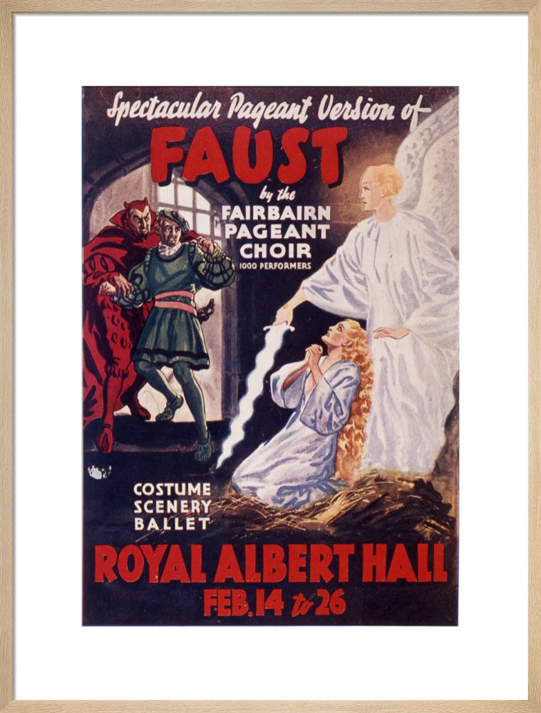 Programme for Gounod's 'Faust', 14-26 February 1938 - Royal Albert Hall