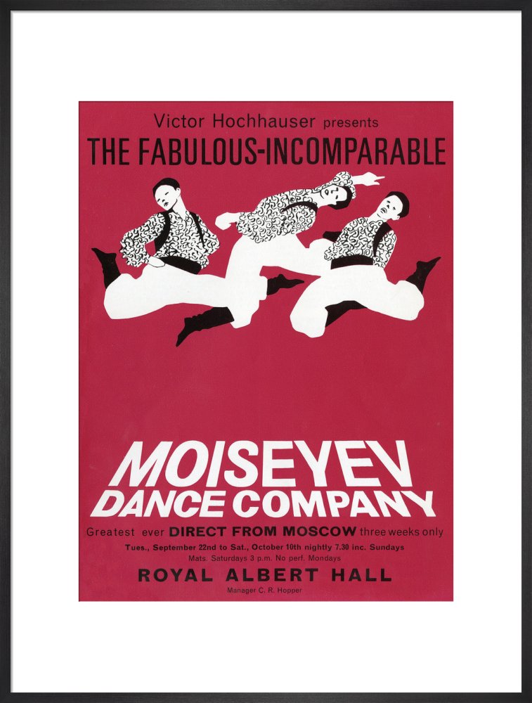 Handbill from Moiseyev Dance Company, 22 September - 10 October 1964 - Royal Albert Hall
