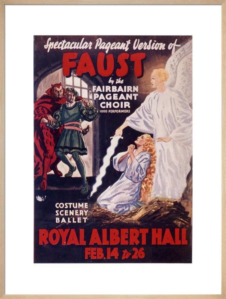 Programme for Gounod's 'Faust', 14-26 February 1938 - Royal Albert Hall