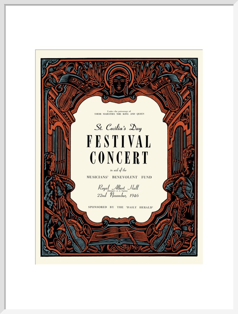 Programme for St. Cecilia's Day Festival Concert, in aid of The Musicians' Benevolent Fund, 22 November 1946 - Royal Albert Hall