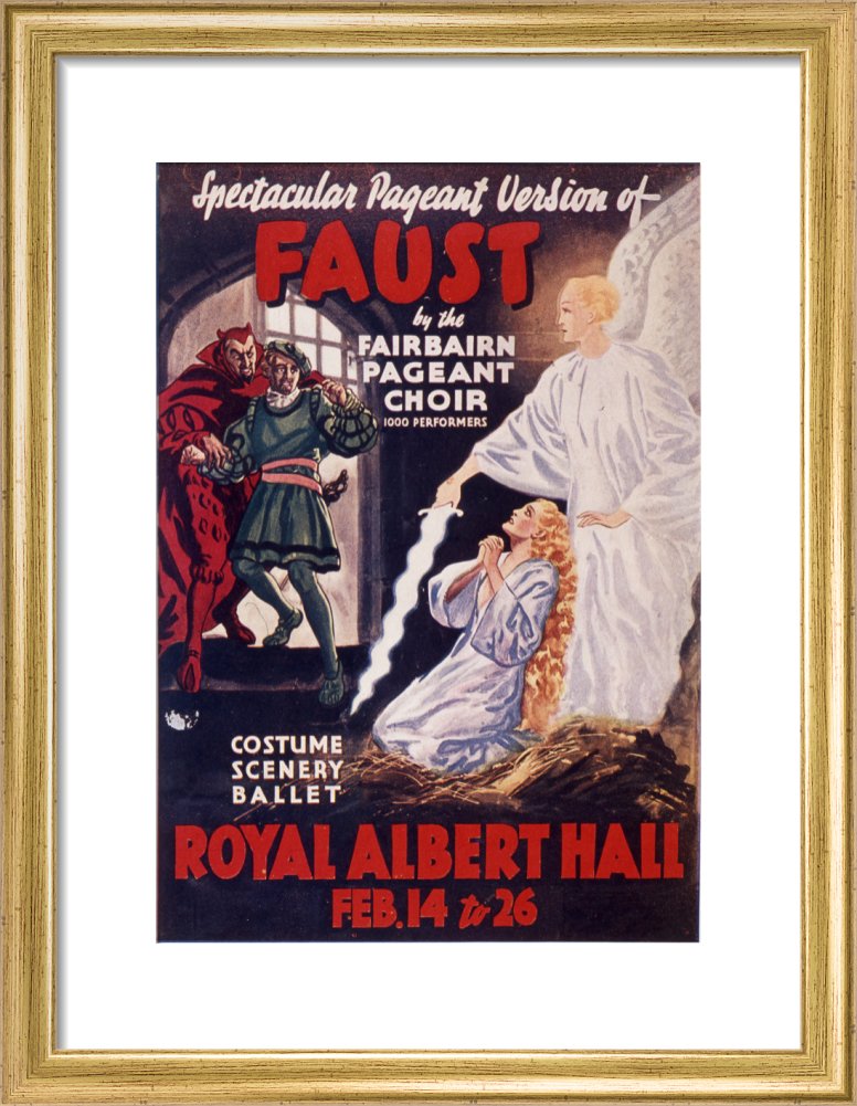 Programme for Gounod's 'Faust', 14-26 February 1938 - Royal Albert Hall
