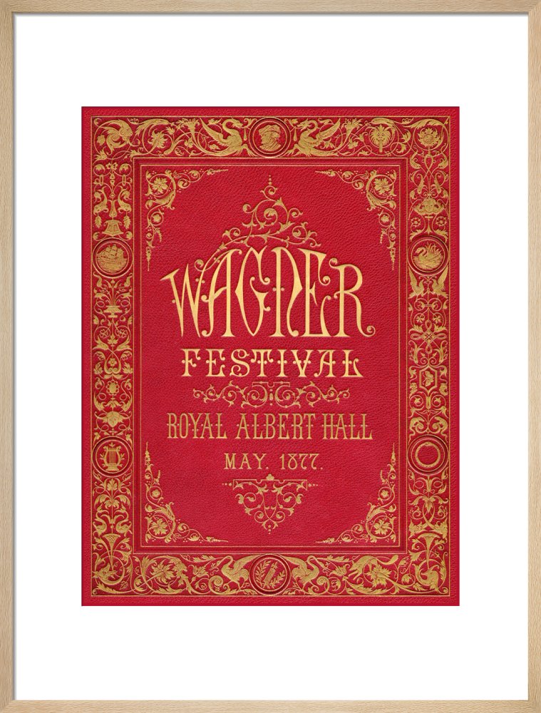 Programme cover for the Wagner Festival, held at the Royal Albert Hall, 7-29 May 1877 - Royal Albert Hall