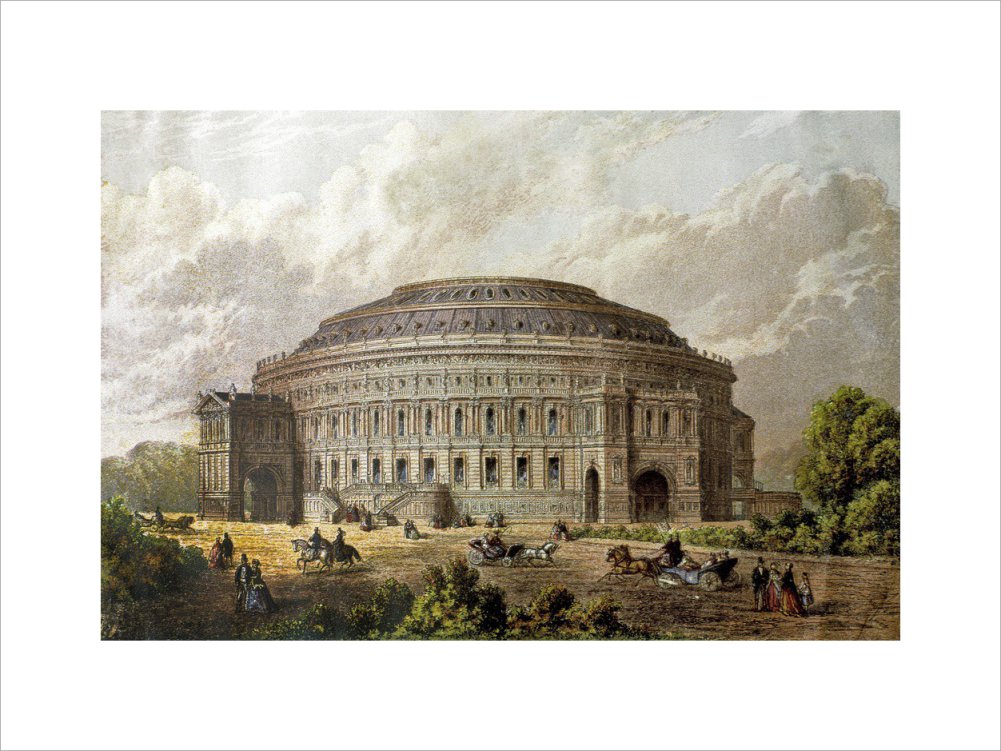 Construction illustration of the Royal Albert Hall in colour. - Royal Albert Hall