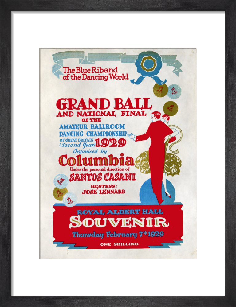 Programme for The Grand Ball and 1929 National Final of the Amateur Ballroom Dancing Championship, 7 February 1929 - Royal Albert Hall