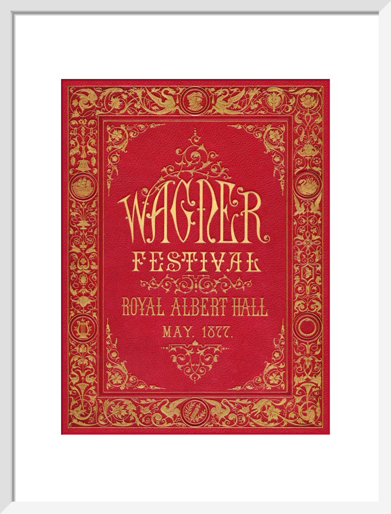 Programme cover for the Wagner Festival, held at the Royal Albert Hall, 7-29 May 1877 - Royal Albert Hall