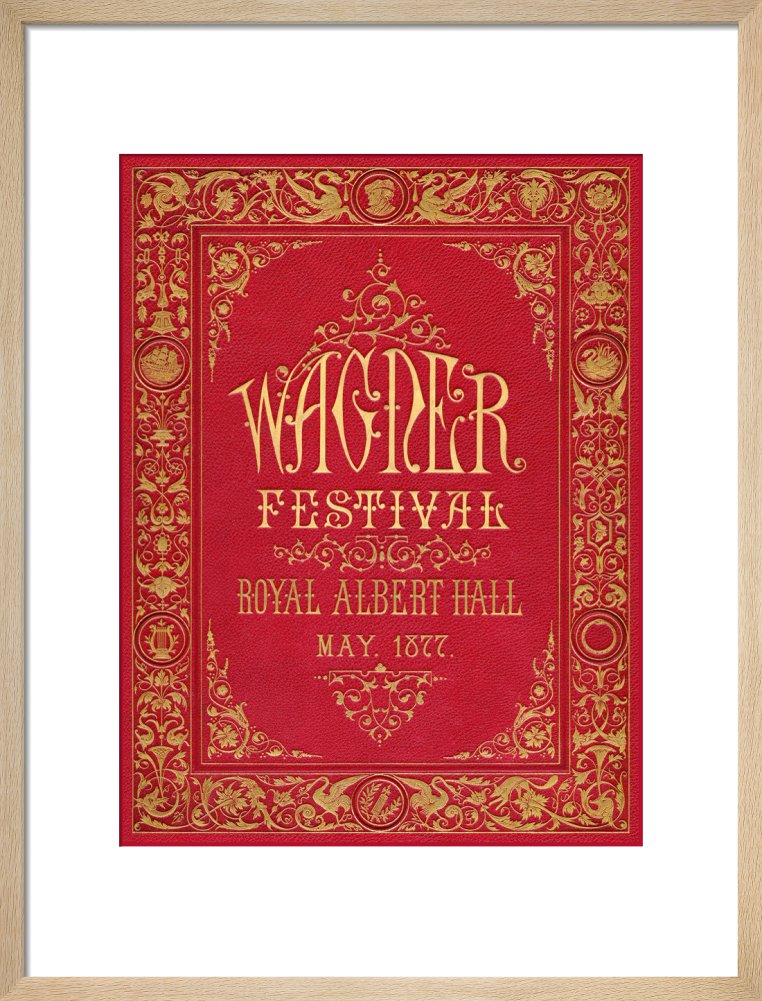 Programme cover for the Wagner Festival, held at the Royal Albert Hall, 7-29 May 1877 - Royal Albert Hall