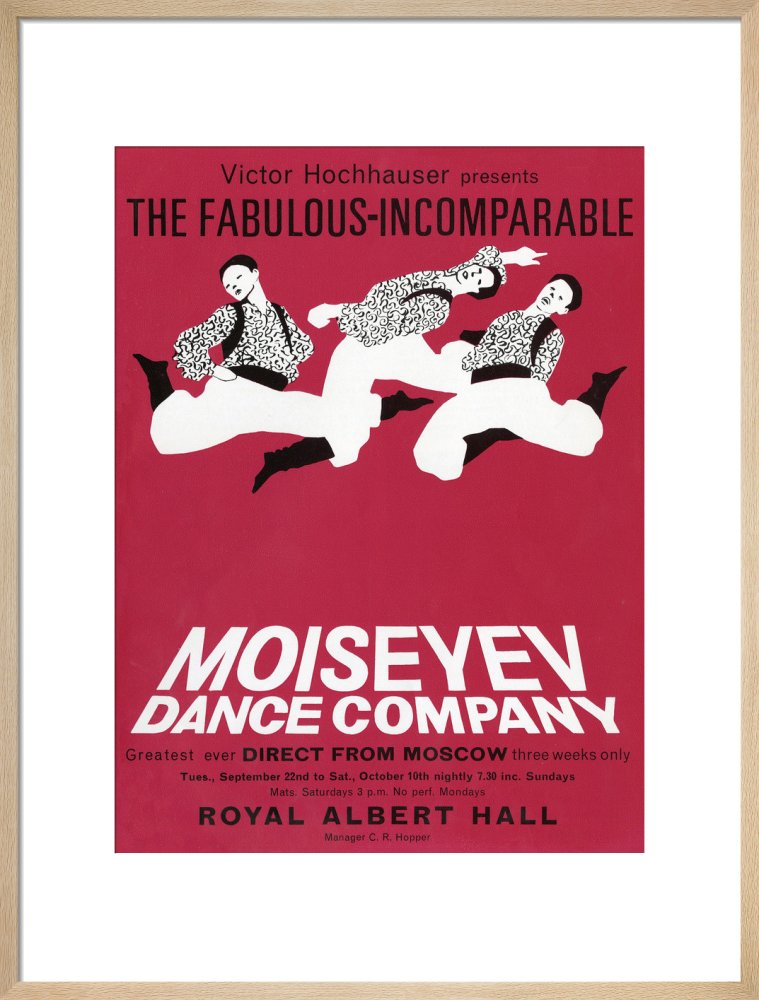 Handbill from Moiseyev Dance Company, 22 September - 10 October 1964 - Royal Albert Hall