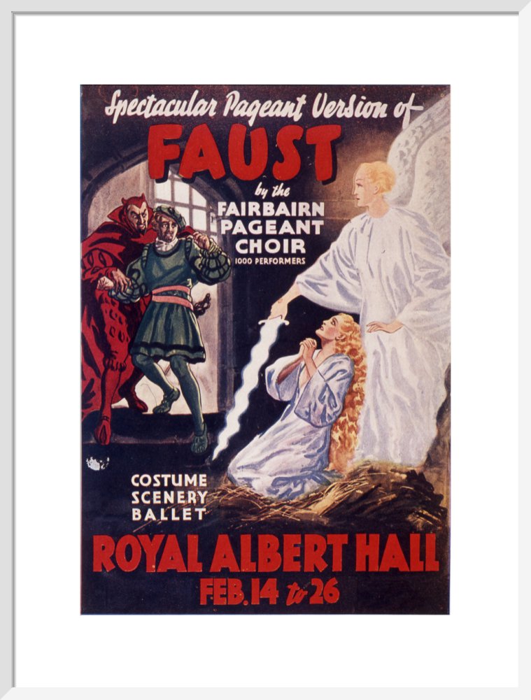 Programme for Gounod's 'Faust', 14-26 February 1938 - Royal Albert Hall