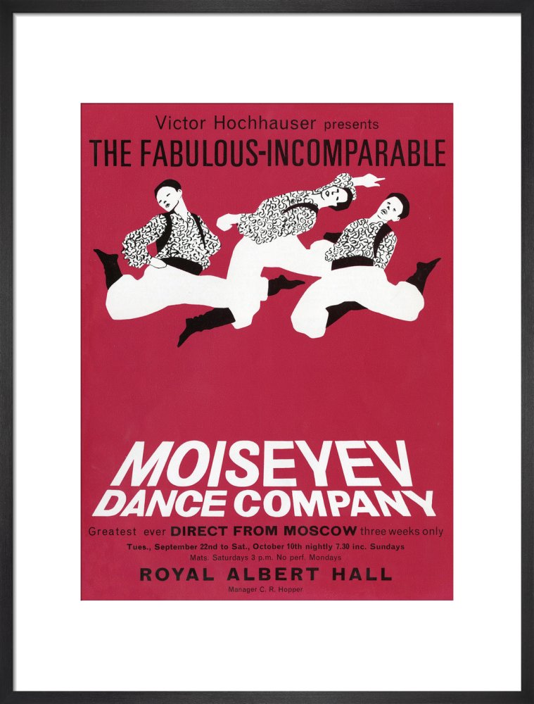Handbill from Moiseyev Dance Company, 22 September - 10 October 1964 - Royal Albert Hall