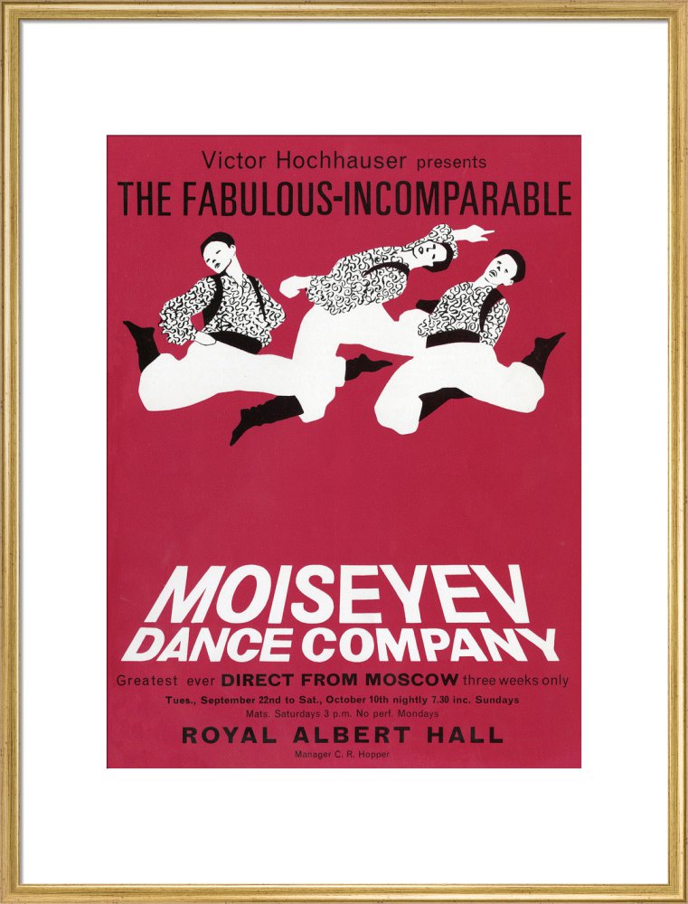 Handbill from Moiseyev Dance Company, 22 September - 10 October 1964 - Royal Albert Hall