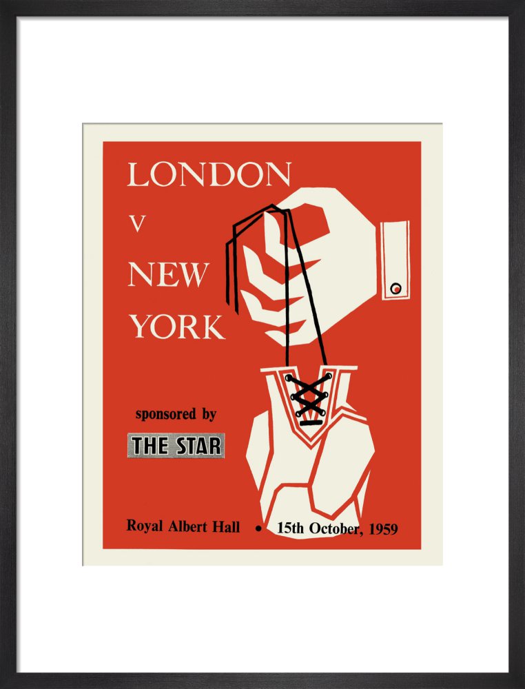 Programme for London v New York - London Amateur Boxing Association, 15 October 1959 - Royal Albert Hall