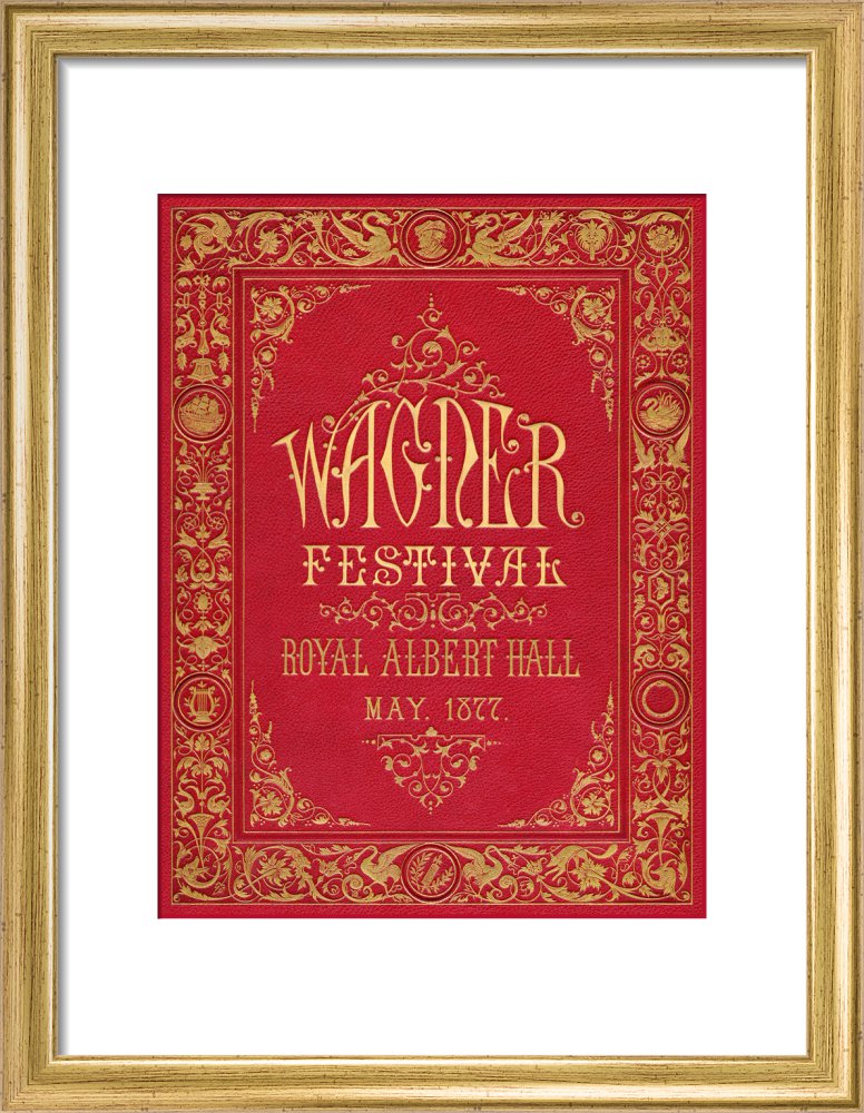 Programme cover for the Wagner Festival, held at the Royal Albert Hall, 7-29 May 1877 - Royal Albert Hall