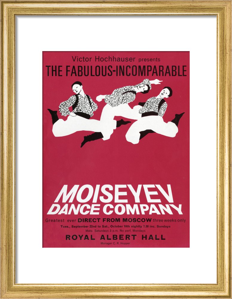 Handbill from Moiseyev Dance Company, 22 September - 10 October 1964 - Royal Albert Hall