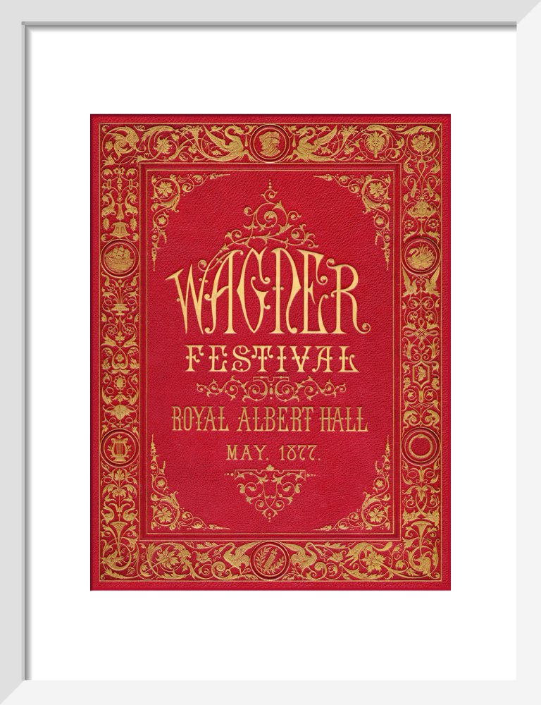 Programme cover for the Wagner Festival, held at the Royal Albert Hall, 7-29 May 1877 - Royal Albert Hall