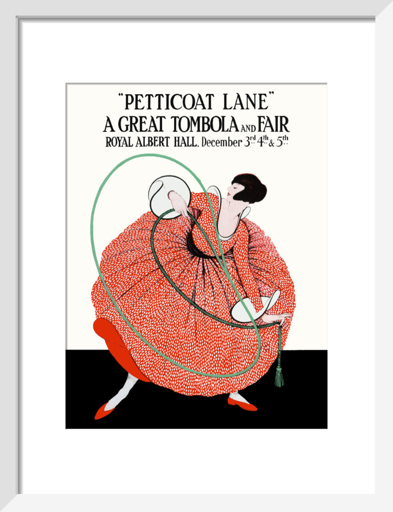 Petticoat Lane, A Great Tombola and Fair Art Print
