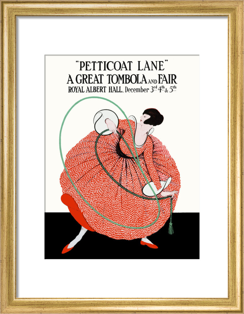 Petticoat Lane, A Great Tombola and Fair Art Print