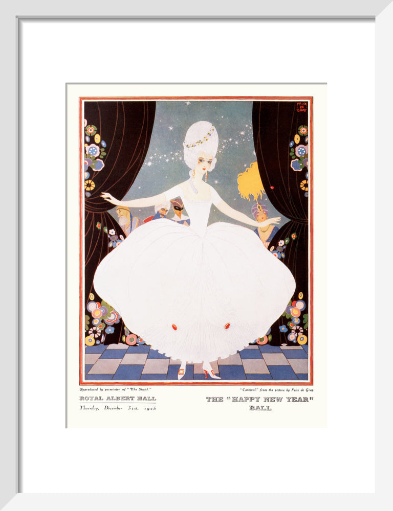 The Sphere and Tatler Ball 'The Happy New Year' Ball' Art Print