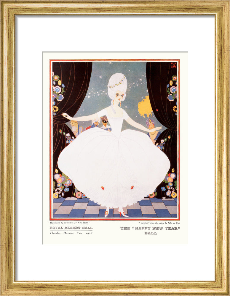 The Sphere and Tatler Ball 'The Happy New Year' Ball' Art Print