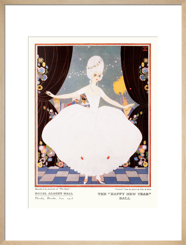 The Sphere and Tatler Ball 'The Happy New Year' Ball' Art Print