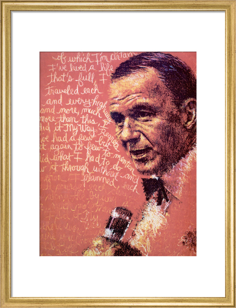 Frank Sinatra 1975 Programme Art Print