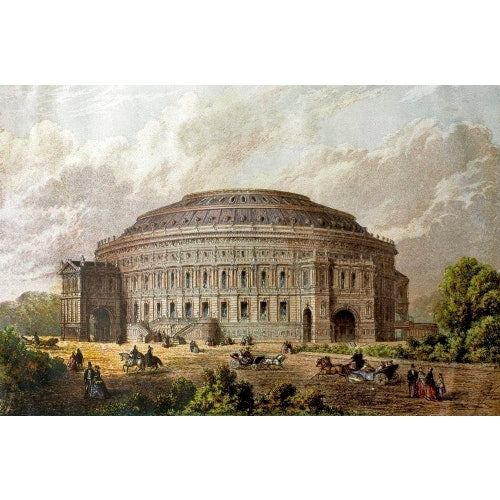 Construction illustration of the Royal Albert Hall in colour. - Royal Albert Hall