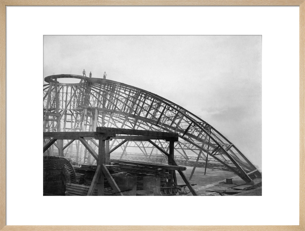 Black and White Construction of the Royal Albert Hall Art Print