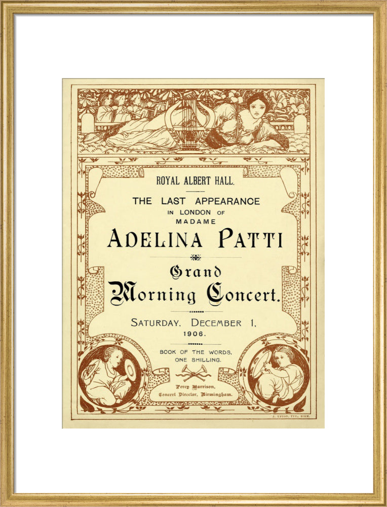 The Last Appearance in London of Adelina Patti Art Print