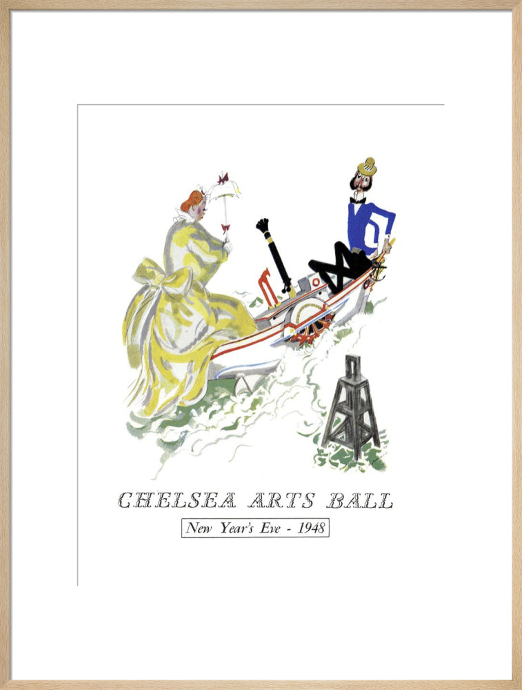 The Chelsea Arts Club Annual Ball 'London River' Art Print