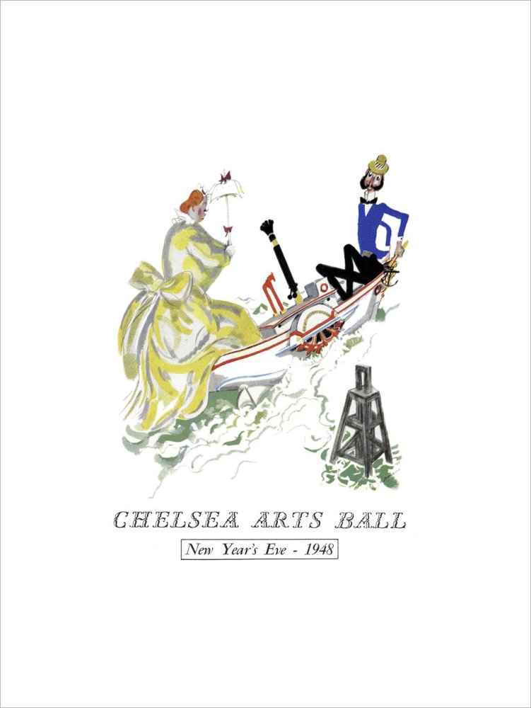 The Chelsea Arts Club Annual Ball 'London River' Art Print