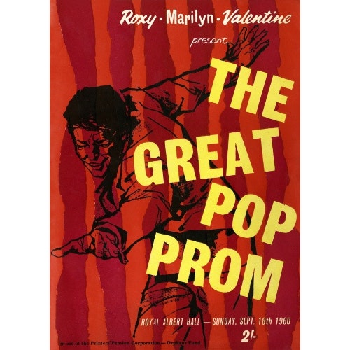 Programme for The Great Pop Prom in aid of The Printers' Pension Corporation-Orphans Fund, 18 September 1960 - Royal Albert Hall