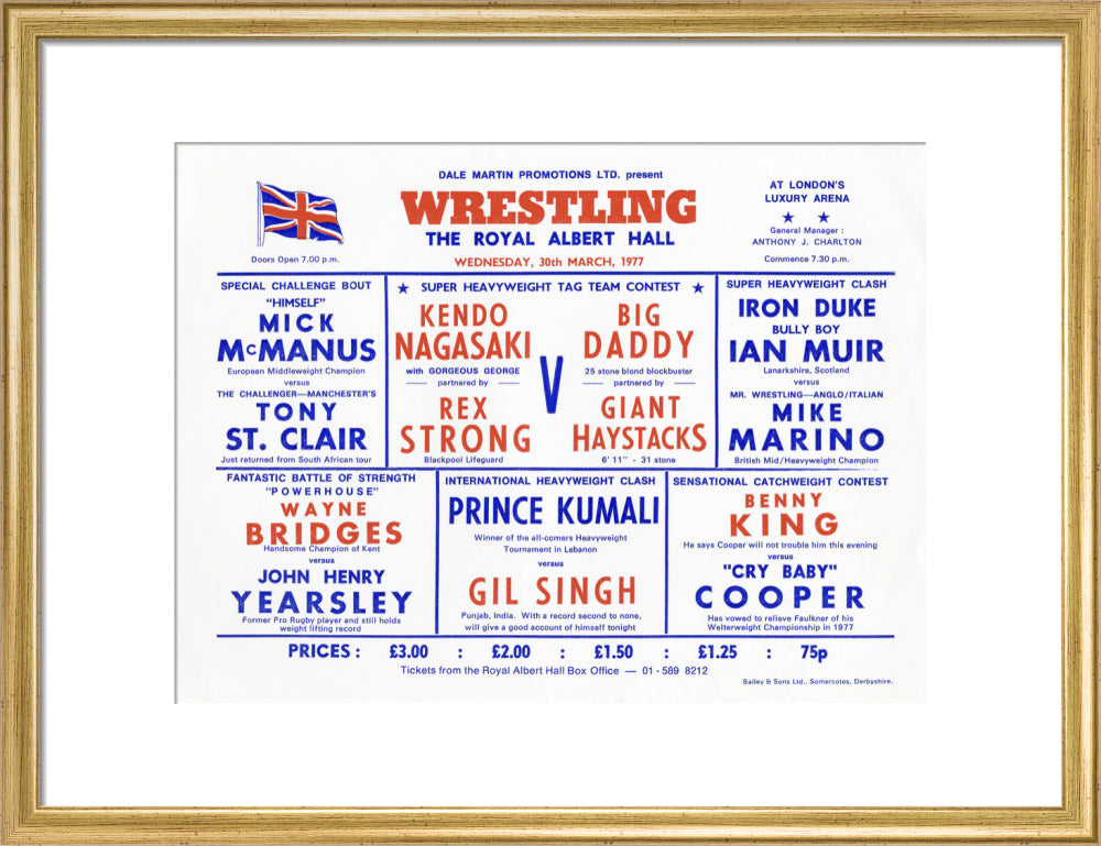 Wrestling Spectacular Art Print