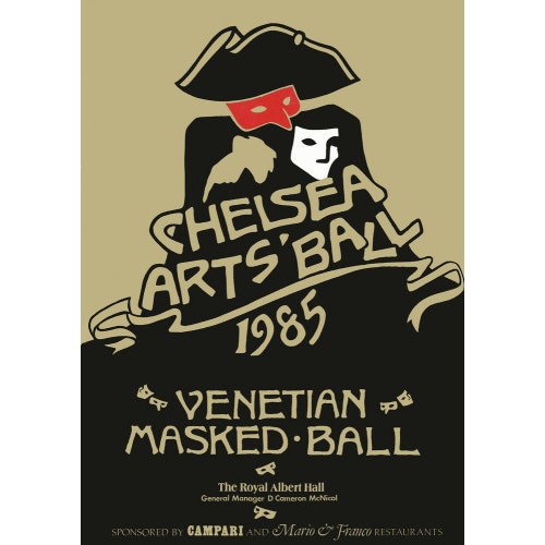Programme for The Chelsea Arts Club Ball 1985 - Venetian Masked Ball, 11 October 1985 - Royal Albert Hall